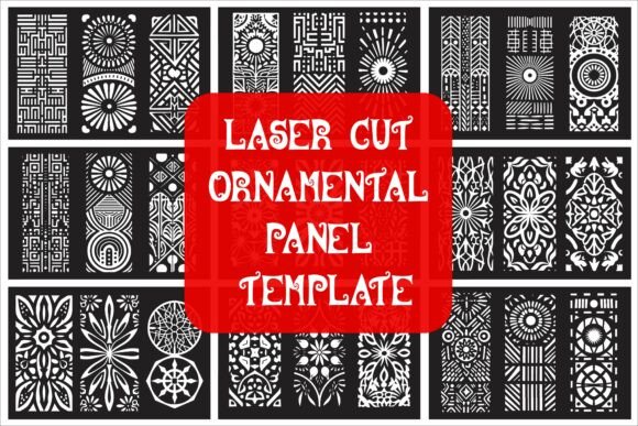Download Laser Cut Elegant Ornamental Panel - Premium Bundle