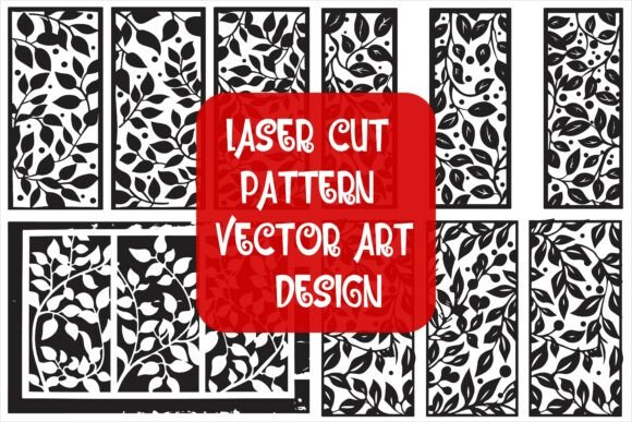 Download Elegant Laser Cut Pattern Vector Art - Premium Bundle